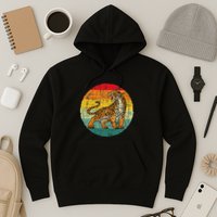 Retro Vintage Tiger Zoologist Zookeeper Zoo Safari Lover Hoodie