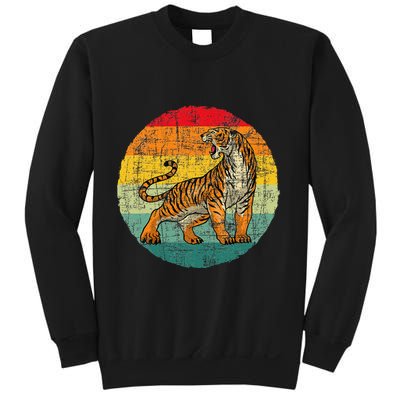 Retro Vintage Tiger Zoologist Zookeeper Zoo Safari Lover Sweatshirt
