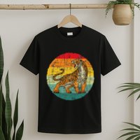 Retro Vintage Tiger Zoologist Zookeeper Zoo Safari Lover T-Shirt