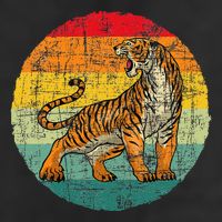 Retro Vintage Tiger Zoologist Zookeeper Zoo Safari Lover Tumbler