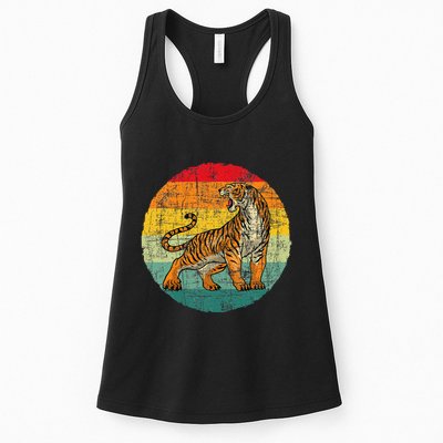 Retro Vintage Tiger Zoologist Zookeeper Zoo Safari Lover Womens Tank Top