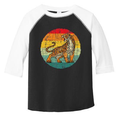 Retro Vintage Tiger Zoologist Zookeeper Zoo Safari Lover Toddler Fine Jersey T-Shirt
