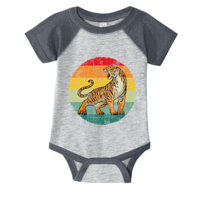 Retro Vintage Tiger Zoologist Zookeeper Zoo Safari Lover Infant Baby Jersey Bodysuit