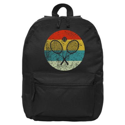 Retro Vintage Tennis 16 in Basic Backpack