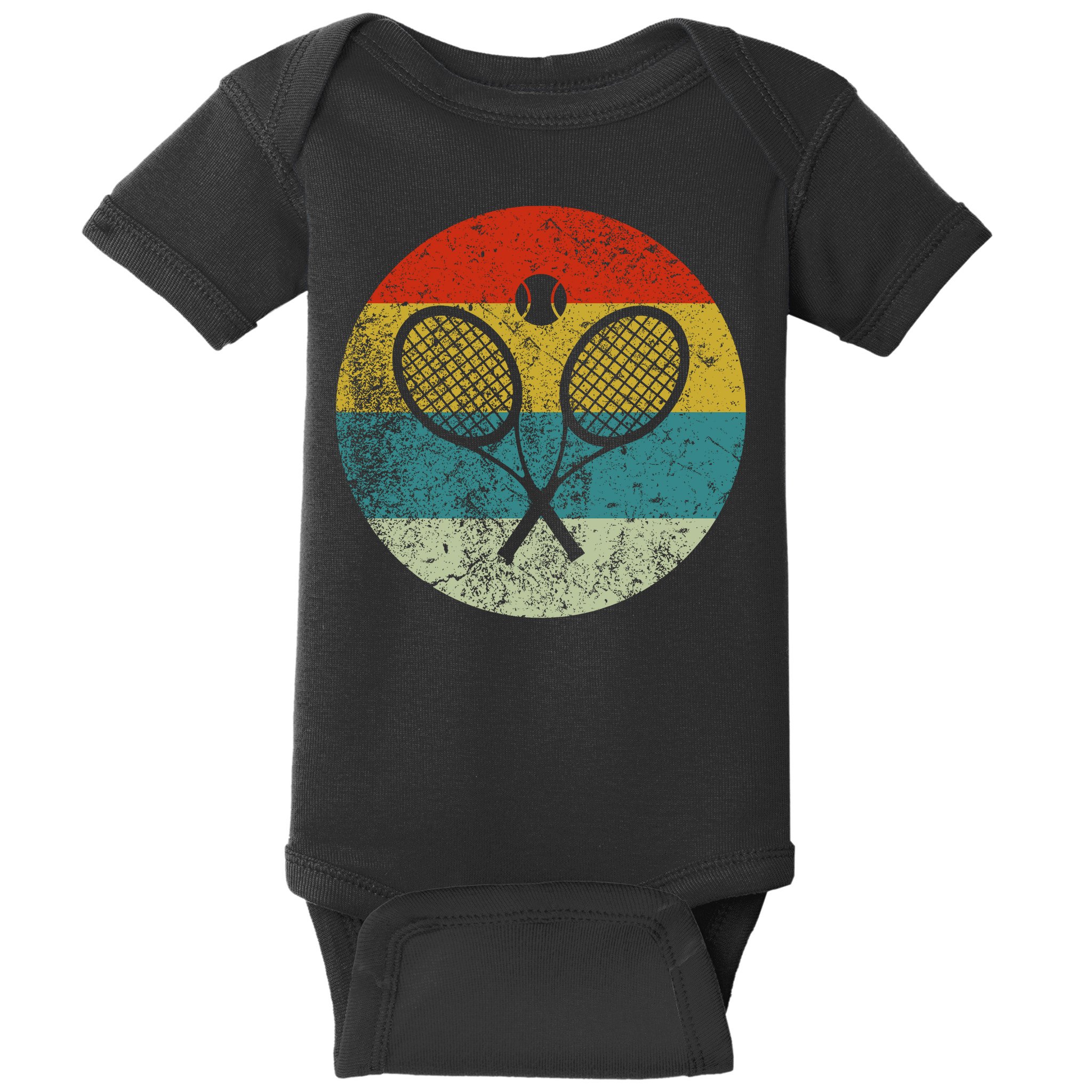 Retro Vintage Tennis Baby Bodysuit