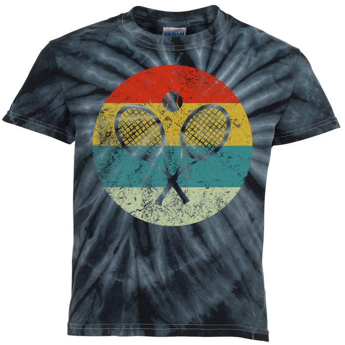 Retro Vintage Tennis Kids Tie-Dye T-Shirt