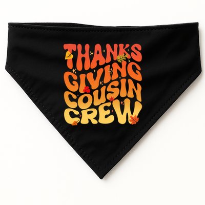 Retro Vintage Thanksgiving Cousin Crew USA-Made Doggie Bandana