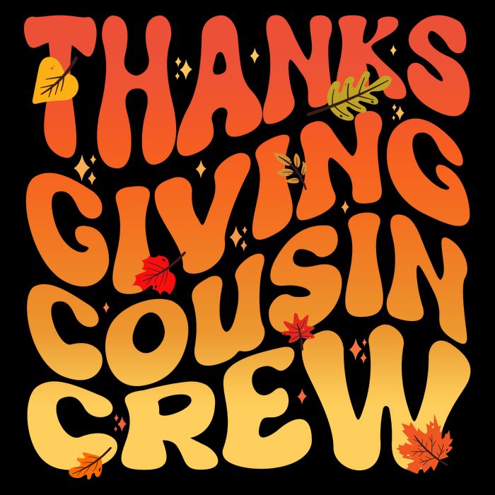 Retro Vintage Thanksgiving Cousin Crew Bucket Hat