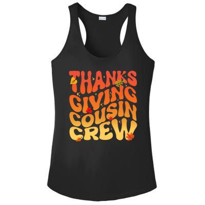 Retro Vintage Thanksgiving Cousin Crew Ladies PosiCharge Competitor Racerback Tank