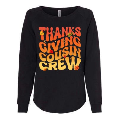 Retro Vintage Thanksgiving Cousin Crew Womens California Wash Sweatshirt