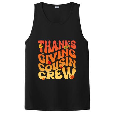 Retro Vintage Thanksgiving Cousin Crew PosiCharge Competitor Tank