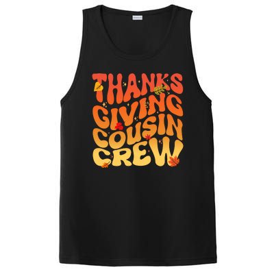 Retro Vintage Thanksgiving Cousin Crew PosiCharge Competitor Tank