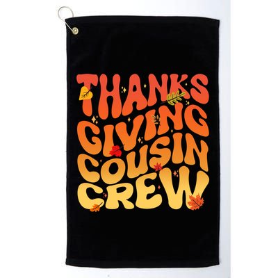 Retro Vintage Thanksgiving Cousin Crew Golf Towel
