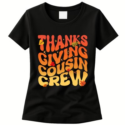 Retro Vintage Thanksgiving Cousin Crew Womens T-Shirt