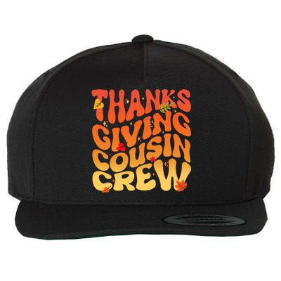 Retro Vintage Thanksgiving Cousin Crew Wool Snapback Cap