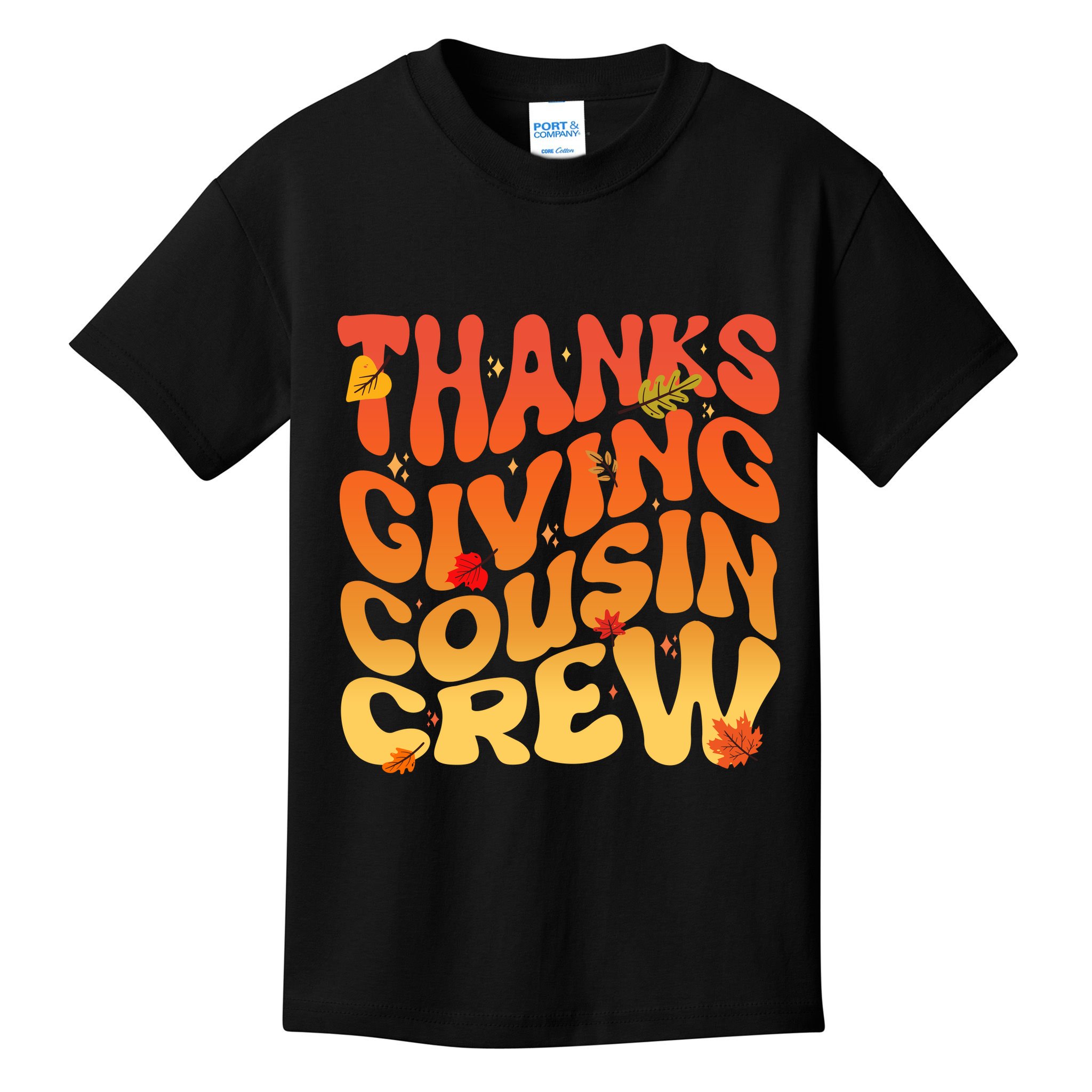 Retro Vintage Thanksgiving Cousin Crew Kids T-Shirt