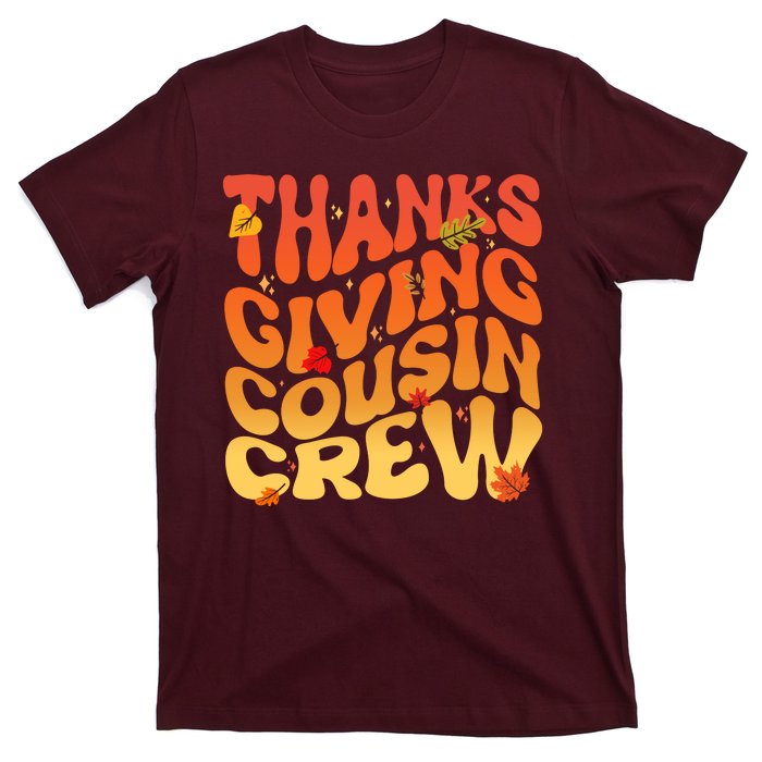 Retro Vintage Thanksgiving Cousin Crew T-Shirt