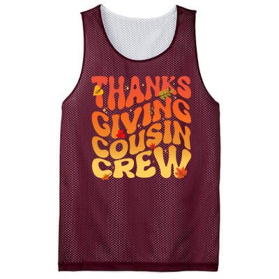 Retro Vintage Thanksgiving Cousin Crew Mesh Reversible Basketball Jersey Tank