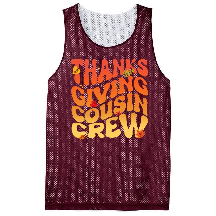 Retro Vintage Thanksgiving Cousin Crew Mesh Reversible Basketball Jersey Tank