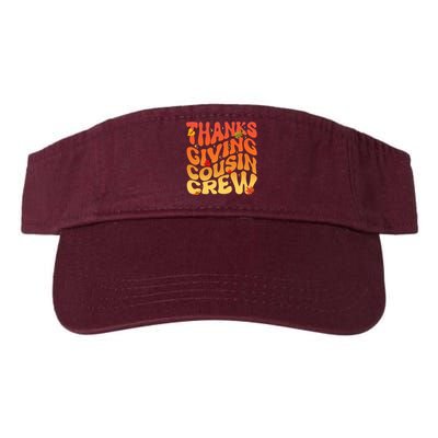 Retro Vintage Thanksgiving Cousin Crew Valucap Bio-Washed Visor