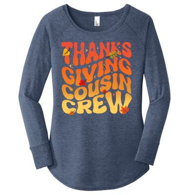 Retro Vintage Thanksgiving Cousin Crew Women's Perfect Tri Tunic Long Sleeve Shirt