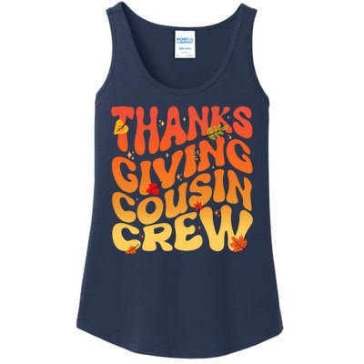 Retro Vintage Thanksgiving Cousin Crew Ladies Essential Tank