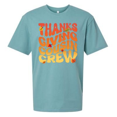 Retro Vintage Thanksgiving Cousin Crew Sueded Cloud Jersey T-Shirt