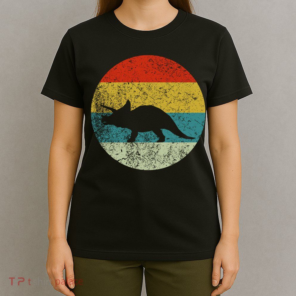 Retro Vintage Triceratops T-Shirt