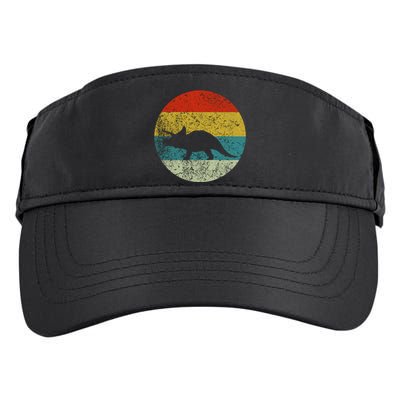 Retro Vintage Triceratops Adult Drive Performance Visor