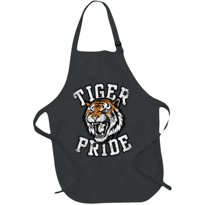 Retro Vintage Tiger Pride Tiger Mascot School Sports Team Apron