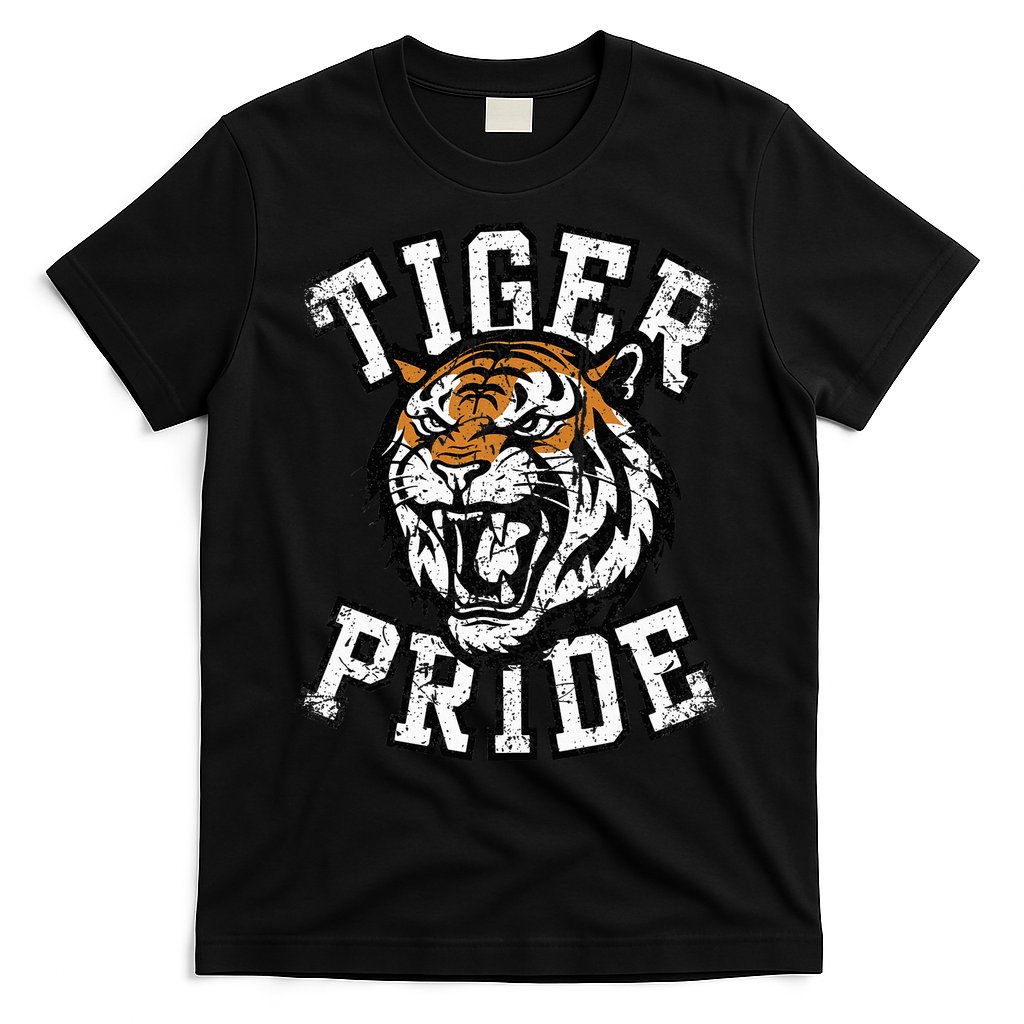 Retro Vintage Tiger Pride Tiger Mascot School Sports Team T-Shirt