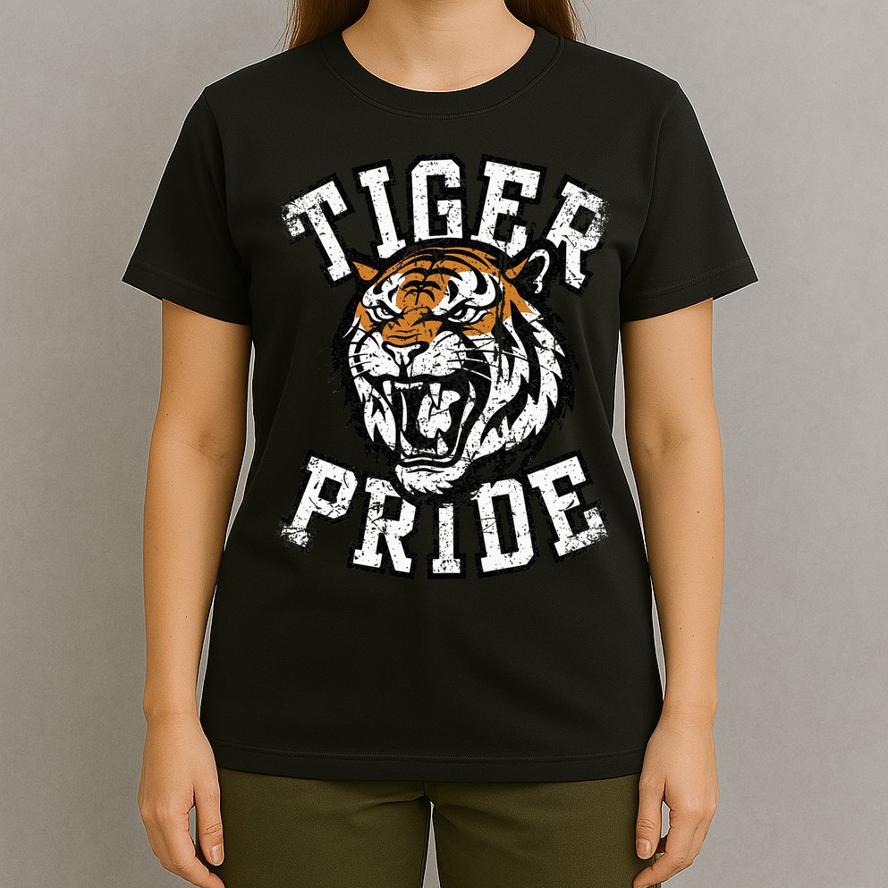 Retro Vintage Tiger Pride Tiger Mascot School Sports Team T-Shirt