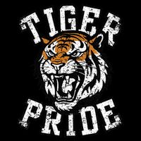 Retro Vintage Tiger Pride Tiger Mascot School Sports Team Womens Tank Top
