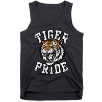 Retro Vintage Tiger Pride Tiger Mascot School Sports Team Tank Top