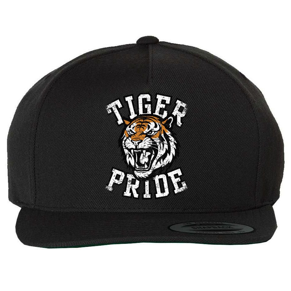 Retro Vintage Tiger Pride Tiger Mascot School Sports Team Wool Snapback Cap