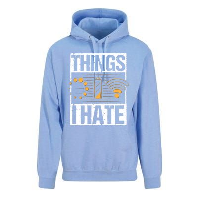 Retro Vintage Things I Hate Computer Problems Programmer Gift Unisex Surf Hoodie