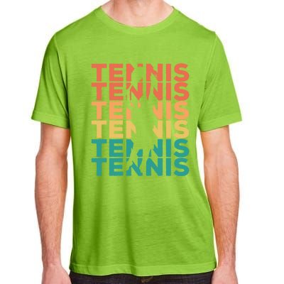 Retro Vintage Tennis Gift For Tennis Players Cute Gift Adult ChromaSoft Performance T-Shirt