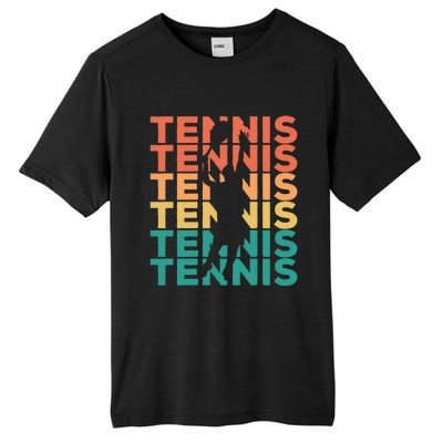 Retro Vintage Tennis Gift For Tennis Players Cute Gift Tall Fusion ChromaSoft Performance T-Shirt