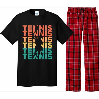 Retro Vintage Tennis Gift For Tennis Players Cute Gift Pajama Set