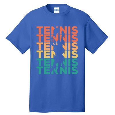 Retro Vintage Tennis Gift For Tennis Players Cute Gift Tall T-Shirt