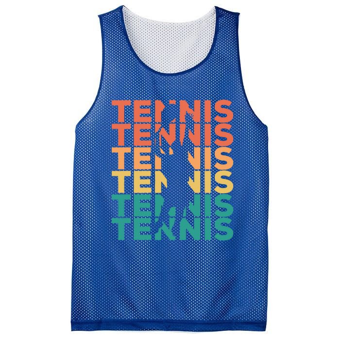 Retro Vintage Tennis Gift For Tennis Players Cute Gift Mesh Reversible Basketball Jersey Tank