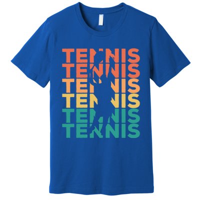 Retro Vintage Tennis Gift For Tennis Players Cute Gift Premium T-Shirt