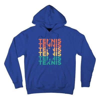 Retro Vintage Tennis Gift For Tennis Players Cute Gift Tall Hoodie