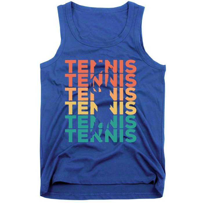 Retro Vintage Tennis Gift For Tennis Players Cute Gift Tank Top