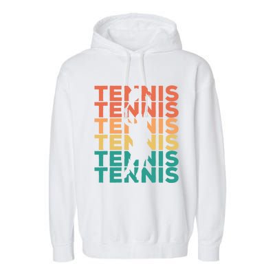 Retro Vintage Tennis Gift For Tennis Players Cute Gift Garment-Dyed Fleece Hoodie