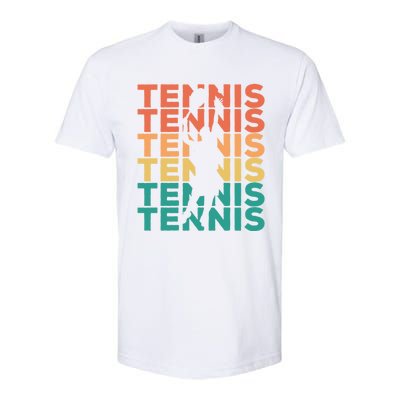 Retro Vintage Tennis Gift For Tennis Players Cute Gift Softstyle CVC T-Shirt