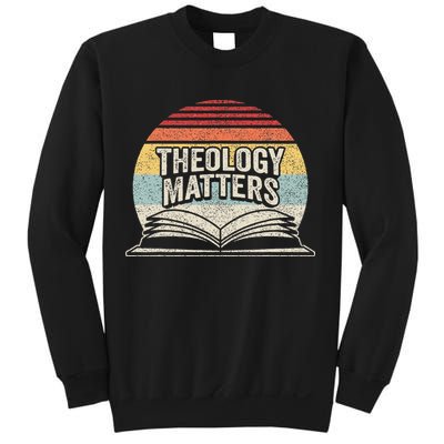 Retro Vintage Theology Matters Reformed Christian Sweatshirt