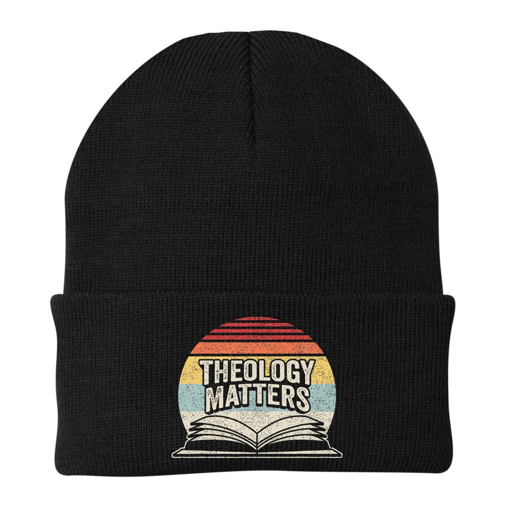 Retro Vintage Theology Matters Reformed Christian Beanie
