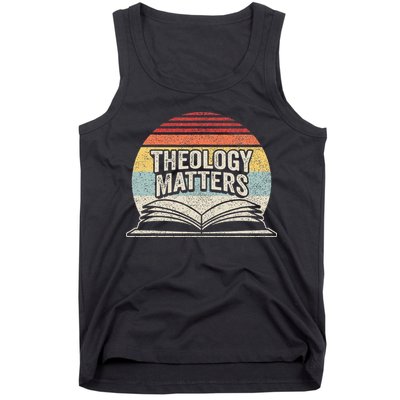 Retro Vintage Theology Matters Reformed Christian Tank Top