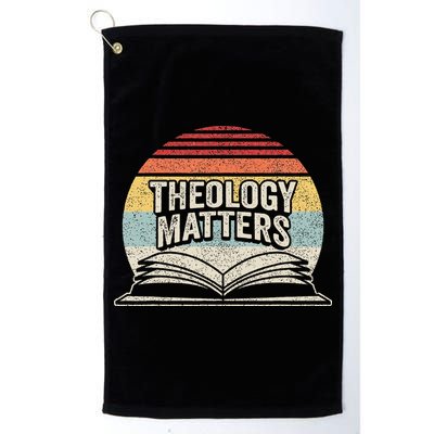 Retro Vintage Theology Matters Reformed Christian Golf Towel